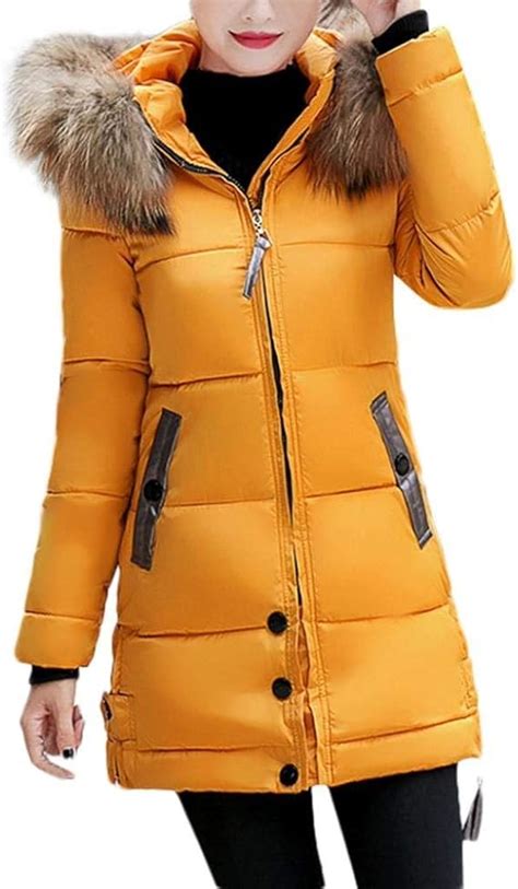 Doudoune Manteau Femme L Gant Parka Hiver Avec Capuchon Fourrure