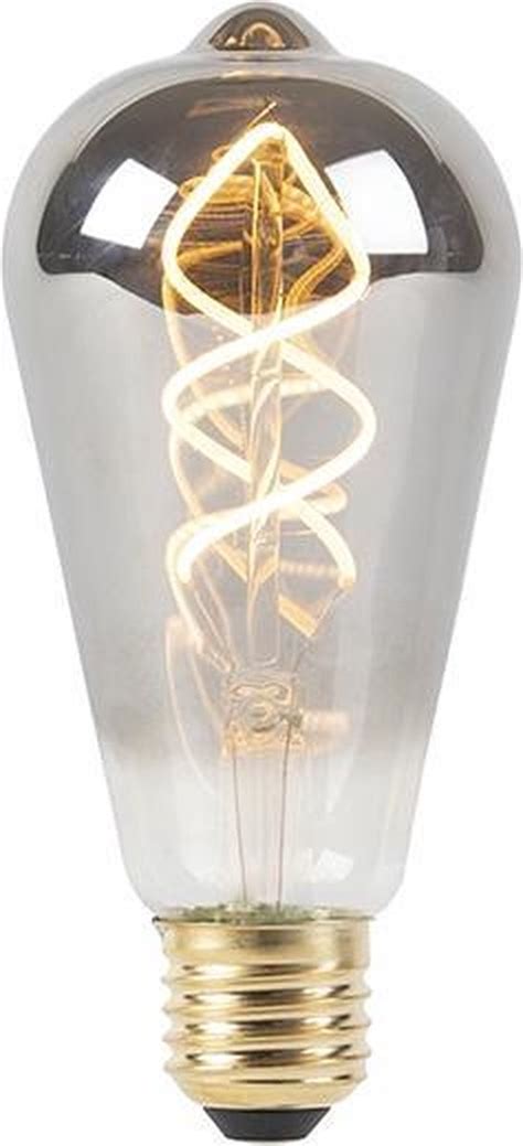 Luedd E27 Dimbare Led Gedraaid Filament Lamp Smoke 100 Lm 2100k