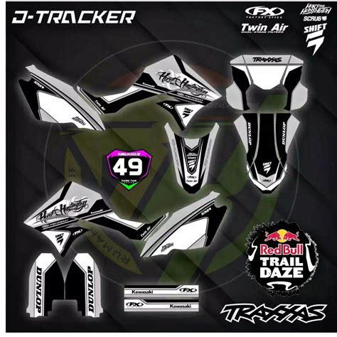 Decal Sticker Striping Variasi Fullbody Klx Dtracker