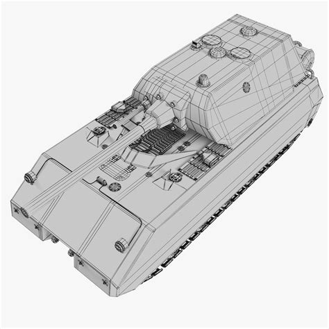 Tank Panzer Viii Maus 3d Model 39 Max C4d Fbx Obj Free3d