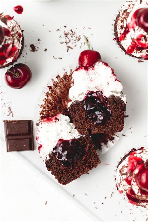 These Black Forest Cupcakes Have A Moist Chocolate Base Homemade