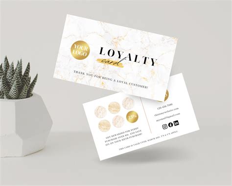 Loyalty Card Template, Punch Card, Loyalty Stamp Card, Beauty Loyalty ...