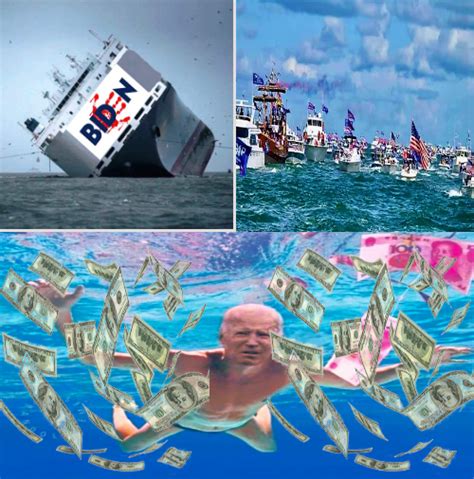 Biden S Ship Sinks During Shark Week Blank Template Imgflip