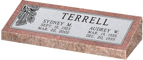 Bevel Grave Markers Gravestones And Memorials Quality Memorial