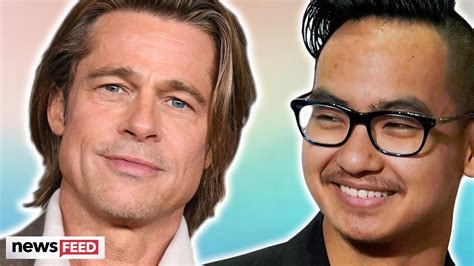 Brad Pitt Reconciles With Estranged Son Maddox Youtube