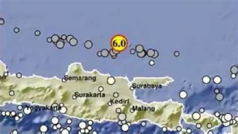 Bmkg Gempa Tuban M6 0 Akibat Aktivitas Sesar Aktif Di Laut Jawa