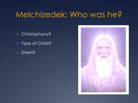 Ppt The Order Of Melchizedek Powerpoint Presentation Free Download