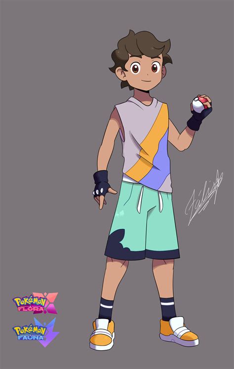 Artstation Pokemon Fafl Trainer Concept