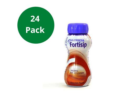 Fortisip Chocolate High Energy Milkshake Supplement 200ml Bottle 24 Pack