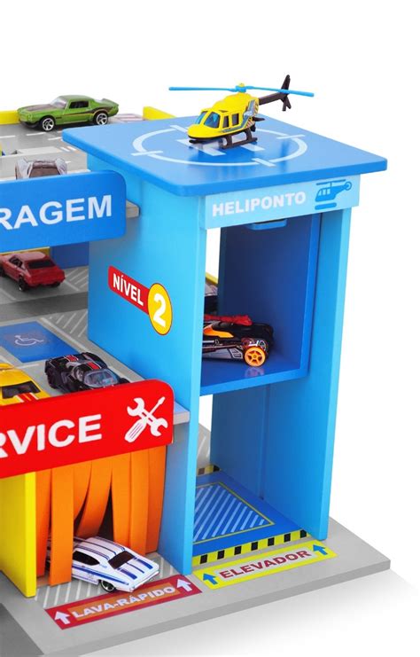 Pista De Carrinhos Posto E Garagem Ideal Para Hot Wheels R Em Mercado Livre