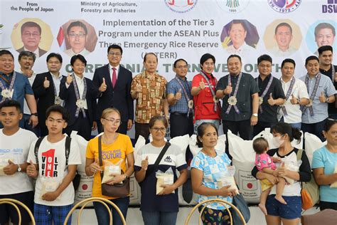 Ceremonial Turnover Of The Mt Milled Rice Donation From Japan