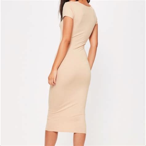 Missguided Dresses Missguided Nude Midi Dress Poshmark