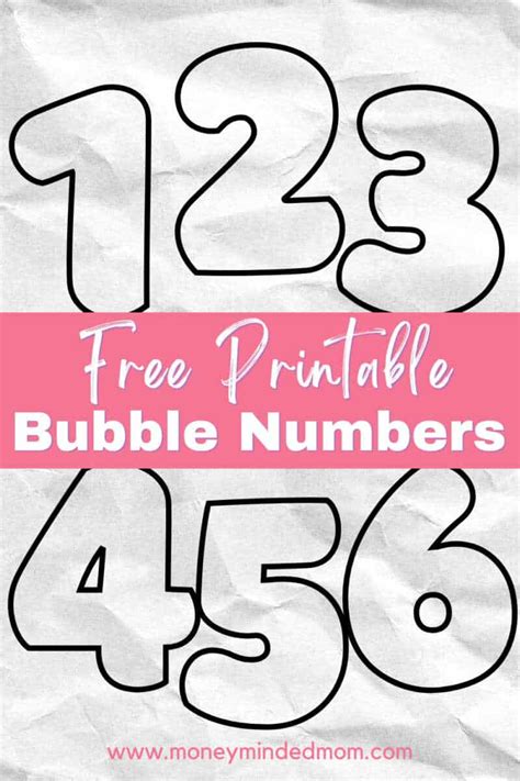 Printable Bubble Numbers Free Bubble Letters