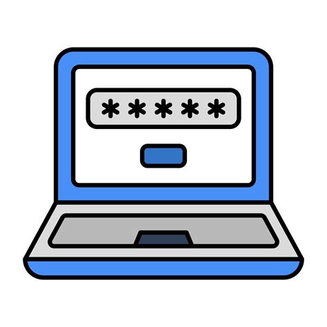 An icon design of system password 23689299 Vector Art at Vecteezy