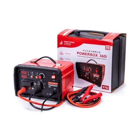 Пуско-зарядное устройство FoxWeld KVAZARRUS PowerBox 360i, таймер ...