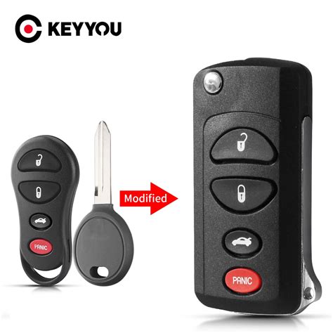 Keyyou Modifiye Flip Araba Uzaktan Anahtar Kabuk Durumda Jeep Liberty