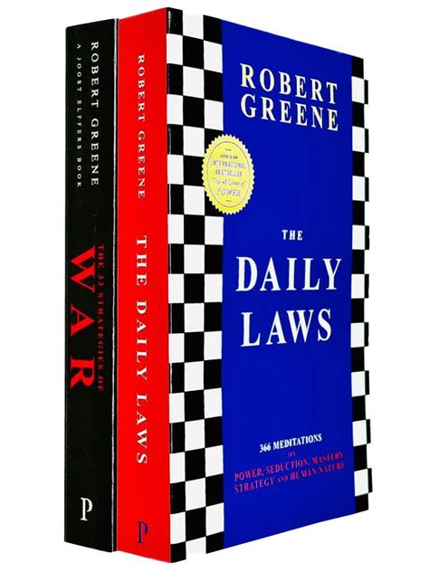 The Daily Laws And The 33 Strategies Of War By Robert Greene 2 Books Collection Set Robert