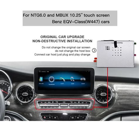 Android CarPlay Adapter For Mercedes 10 25 EQV 300 2021 2022 Mbux Rad