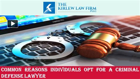 Ppt Common Reasons Individuals Opt For A Criminal Defense Lawyer