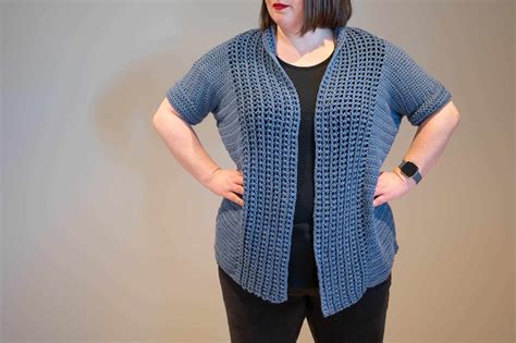 Free Short Sleeve Crochet Cardigan Pattern - Lace Stitch