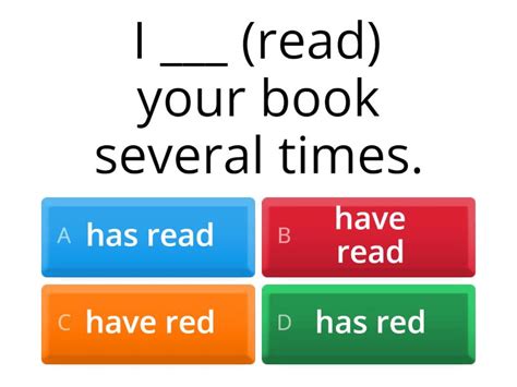 Present Perfect - Quiz