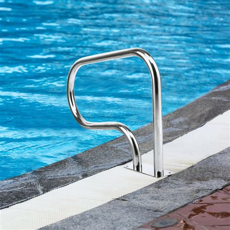 Stainless Steel Swimming Pool Hand Rail With Base Plate Costway