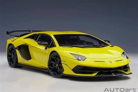 Autoart Lamborghini Aventador Svj Giallo Tenerife Pearl Yellow