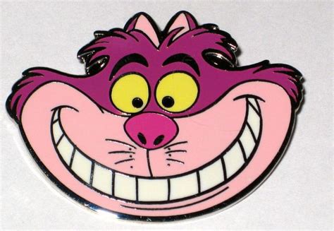 Disney Pin Alice In Wonderland Cheshire Cat Head Face Smiling Grin