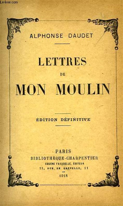 LETTRES DE MON MOULIN De DAUDET Alphonse Achat Livres Ref