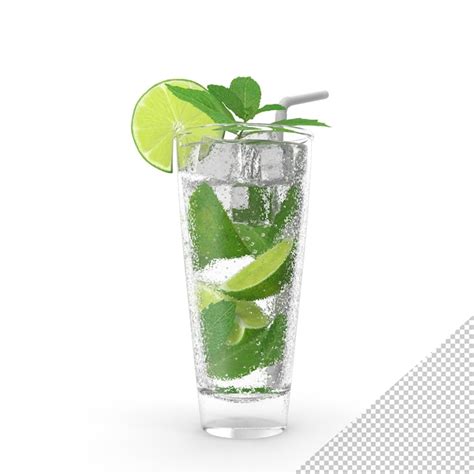 Copa De Cóctel Mojito PNG Archivo PSD Premium