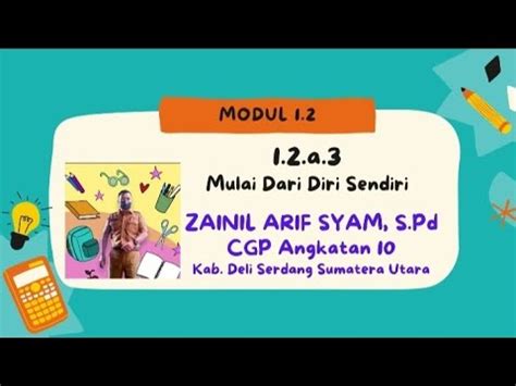 A Mulai Dari Diri Sendiri Modul Cgp Gurupenggerak Tugas