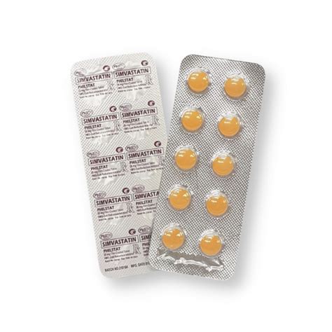 Simvastatin 20mg Tablet Phil Generic Medicine