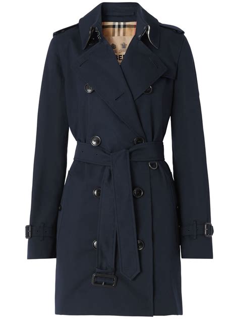 Burberry Kensington Heritage Trench Coat Blue FARFETCH