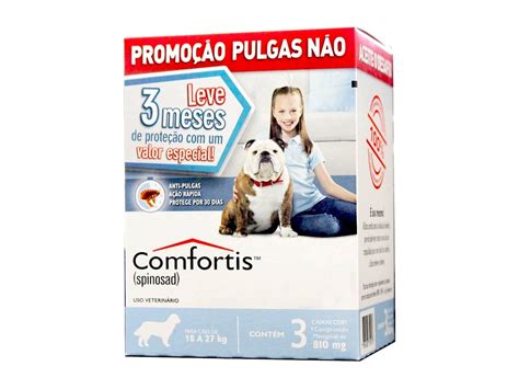 Antipulgas Comfortis 3 Und Para Cães 18 A 27kg Frete grátis