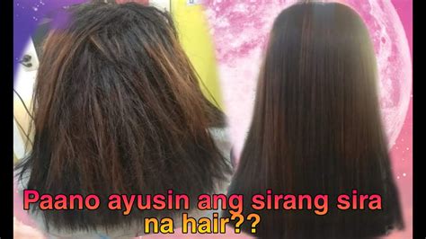 Paano I Rebond Ang Sirang Sira Na Hair Youtube