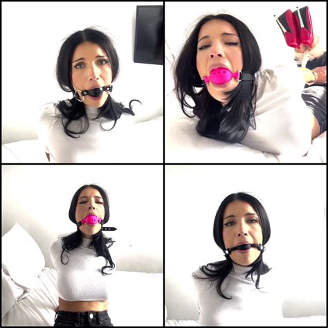 Latina Bondage Tatti Got TiedUp And GAGGED With Different Ballgags Then HogtiedHD PDISCOUNTED