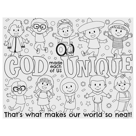 God Made Me Coloring Page