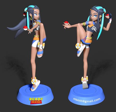 Nessa Pokemon Sword And Shield 3d Model 3d Printable Cgtrader