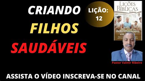 Criando Filhos Saud Veis Prvalmirribeiro Youtube