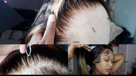 BEGINNERS HOW TO BLEACH KNOTS CUSTOMIZE PLUCK AND INSTALL LACE WIG