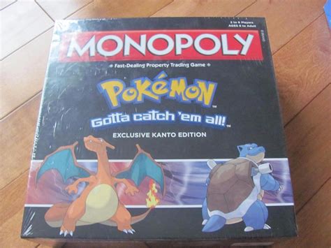 Pokemon Monopoly Exclusive Kanto Edition New Sealed