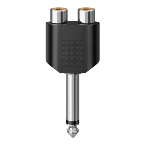 Adaptador De Plug Mm A Jacks Rca Monoaural Stere