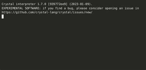 Crystal 1 7 0 Is Released The Crystal Programming Language