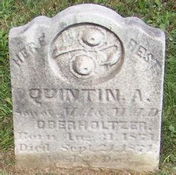 Quintin Alderfer Oberholtzer 1871 1871 Find A Grave Gedenkplek