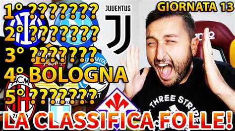 LA CAPOLISTA SE NE VAAA La CLASSIFICA FOLLE Del SERIE A 13