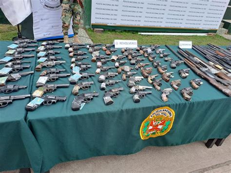 Sucamec Y PNP Presentaron 260 Armas De Fuego En Operativos Realizados