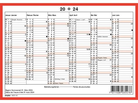 Simplex Wandkalender A Rot Weiss A Rot Weiss Oridis Ag