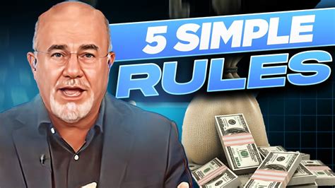 Dave Ramsey Follow These 5 Simple Rules To Financial Freedom Youtube