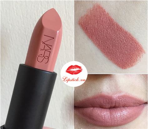 Review Son NARS Audacious Raquel Màu Hồng Nude Lipstick vn