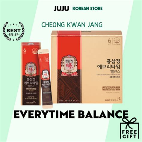 Cheong Kwan Jang Everytime Balance Korean Red Ginseng Extract 10ml 10